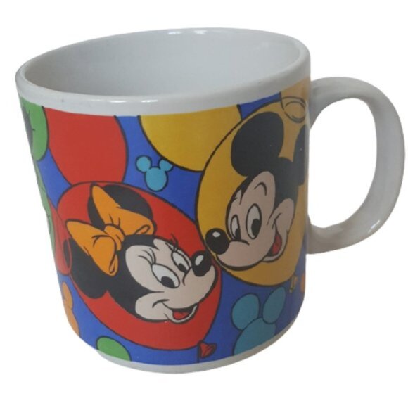 Vintage 70s Disney Mickey, Mini, Goofy Pluto mug cup - Picture 2 of 9